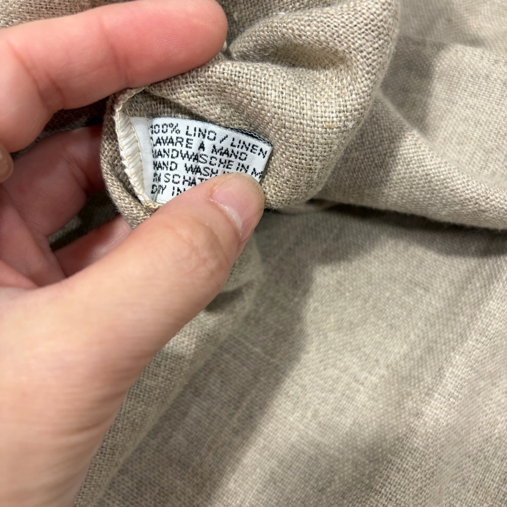 MenaCinque Button Up Blazer 100%Linen Made In Italy O/S Quiet Luxury Minimalist - Picture 11 of 14